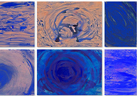 Carte dipinte Blu